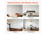 Wall Molding 3 Pack, Wainscoting Panels Kit, Lightweight Paintable Polystyrene, Easy to Install V952-QMSTJBYX2X1D4KCQL001V0