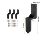 Fence Post Anchor Repair Kit, 4 Pack Inner Diameter 8.9x8.9 cm Heavy Duty Steel Fence Post Support V952-WGBGXDD37YC2TWBB6V0