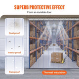 VEVOR Strip Curtain, 84" Height x 60" Width, 0.08" Thickness, 10PCS Clear PVC Strip Door Curtain, V952-PZMLPZGHMPTLGSM0PV0