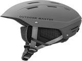 OutdoorMaster Kelvin II Ski Snow Sport Helmet Adjustable Dial Fit Snowboard Helmet for Men Women & V1168-KEL-SKI-GR-M