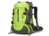 Green High-Capacity Nylon Hiking Backpack - Durable, Multi-Functional Outdoor Travel Pack V888-ELOSUNG21545