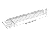 Chicken Tunnels, 400x100x61.5 cm Chicken Tunnels for Yard, Portable Chicken Tunnels for V952-YJSDDGJKJ000QX9MSV0
