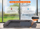 Orthopedic Dog Bed with Bolster Comfort Mattress V767-P-XD178-L