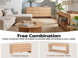 Artiss 6 Chest of Drawers Dresser Cabinet Pine FUR-Z-CDR-05-6D-WD-AB