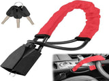 Car steering wheel lock for seat belts, Robust universal steering wheel lock, visibility car lock, V1189-LC-QP-00828