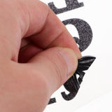 Adhesive Letter Patches Letter Patches Flocking 5Pcs 0.9In V1366-AZ2-W-19201