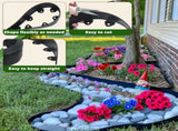 Landscape Edging Kit, 40-Foot Long, 3-Inch Tall, No Dig Garden Edging Border for Flower Beds, Tree V1258-DP02-C-234