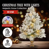 61cm Majestic Snow Prelit Tabletop Christmas Tree 112_OPMS2P