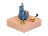Beech Music Box Building Architectural Style Innovative Musical Box for Gift Home Office V1294-YM0901-3115210105711