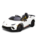 Lamborghini Performante Kids Electric Ride On Car - White CAR-LAM-WH