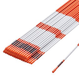 Driveway Markers, 50 PCS 121.5 cm, 0.78 cm Diameter Orange Fiberglass Poles Snow Stakes with V952-CDBG48YCCS504M8BHV0