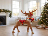 Christabelle 80cm Brown Reindeer Christmas Light Up Display Animated Warm White LED Indoor Xmas 112_NK201