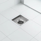 10x10cm Square Shower Drain with Removable Tile Insert Grate Stainless steel 304SS, CUPC Certified V63-955491