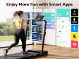 Everfit 3 in 1 Walking Pad Treadmill 12% Incline Under Desk Foldable Treadmills for Home Gym With TMILL-380H-2INC-BK