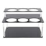 Syrup Bottle Holder Stand Acrylic 2 Tier Multifunctional Easy Assembly Syrup Holder Display Stand V1294-YM0901-3118250071811