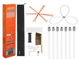 Chimney Sweep Kit, 7m Maximum Extendable Length Chimney, Chimney Cleaner Sweeper with Dual V952-SSTYCQSTJ26Y83UZW001V0