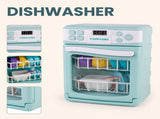 4 Piece Home Appliance Toy Mixer, Washing Machine, Oven & Dishwasher, With Lights & Sound V196-8026-58