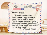 Mother's Day Father's Day Letter Printed Throw Blanket Gifts Soft Flannel Blanket for Bed Couch V1294-YM0523-10343288