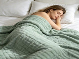 Muslin, 41.3'x 41.3' Breathable and Lightweight Throw for Bed and Couch, Gauze V1370-AZ4-18888