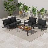 Aidan Garden Furniture Set in Slate Grey — 5 pieces V264-OTF-544A-DGR-5PC