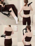 Black Portable Massager Hand-Held Massager Muscle Relaxation Neck Massager Shoulder V1102-110-BLA-11190