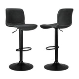 Artiss 4x Bar Stools Kitchen Swivel Gas Lift Chairs Black BA-HY-9068-BKX4