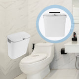 White PP ABS Automatic Trash Bin for Home Use Easy Lid Open Pull and Lift V1192-AZ-W-32902