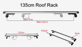 135CM Universal Adjustable Aluminum Alloy Car Roof Rack Cross Bars Carrier Lock V610-CYC-CROBAR-135