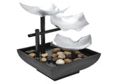 Indoor 3 Tier Relaxing Tabletop Fountain Flowing Water Ornament for Home Office Craft DecorationAU V1294-YM0710-3115210140012