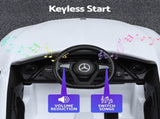 Kids Electric Ride On Car Licensed Outdoor Toys Cars Music Remote White RCAR-CLS350-LS-WH