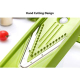 5 in 1 Fruit Vegetable Slicer Premium Vegetable Chopper V Shaped Grater Green V1369-AZ3-W-21209