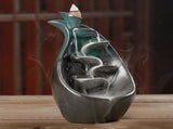 Ceramic Incense Holder Censer Smoke Backflow Incense Burner Decor Ornament V1294-YM0901-JY24073