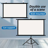 100in Portable and mobile projection screen with tripod stand, 169 HD format, suitable for home V1106-TYYPM004