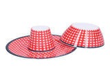 Red Grids Salad Plate Set Imitation Porcelain Fruit Snake Plate for Home Restaurant Hotel V1294-YM0901-3118210178411