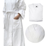 Jason 400GSM White Cotton Velour Bath Robe Medium/Large V442-WAM-BATHROBE-400GSM-WHITE-L