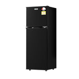 Devanti 122L Two Door Bar Fridge Mini Fridge with Freezer Black BF-F-D-122L-BK