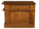 Tasmania 1 Solid Door 1 Drawer Bedside V199-BS101PNRLP