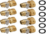 Garden Hose Repair Connector with Clamps Adjustable Twist Hose Nozzle V1258-DP02-C-206