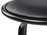 Artiss 2x Bar Stools Swivel Leather Padded Metal BA-TW-T5033A-BKX2