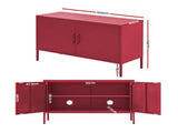 Artiss Buffet Sideboard Metal Cabinet - BASE Pink AI-LOCKER-LD-PK