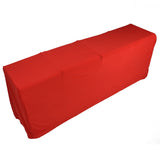 Stretch Spandex Table Cover Good Elasticity Washable Reusable Red Stretchable Tablecloth with 4 V1294-YM0523-3118220044513