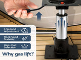 Seamanship 2X Folding Boat Seats with 2X Adjustable Pedestals 3446cm Marine Seat Swivel High Back BS-86522-BK-3446X2