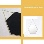 Hexagon Hanging Wall Mirror Decor V178-12885