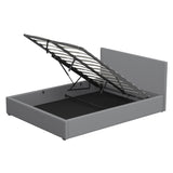Milano Luxury Gas Lift Bed with Headboard - Grey No.28 - King ABM-10002029