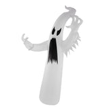Halloween Inflatable White Ghost with Colorful LED Light IP44 Waterproof Halloween Blow Up Yard V1294-YM0901-3115230073211
