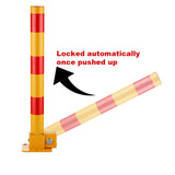 Fold Down Vehicle Security Car Parking Lock Safety Barrier Bollard Locker Barrier -Red V891-CAR-RCBR-X1