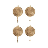 Set 4 Circular Mandala Wall Hooks 21cm V637-59052HKS