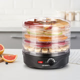 Devanti 5 Trays Food Dehydrator Fruit Dehydrators Pet Beef Jerky Dryer Black FD-B-1142-5T-BK