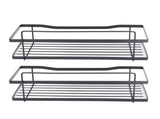 Bathroom Wall Organizer Rustproof Adhesive Carbon Steel Shower Shelves with Hooks for Toilet Kitchen V1294-YM0901-3112230064611