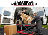 T-REX 230KG Hydraulic Scissor Lift Platform Trolley, Non-Skid Rubber Platform Pad, for Material V219-VHWLFCTRH2SA